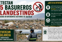 Detectan 95 basureros clandestinos ubicados en diferentes sectores de Saltillo