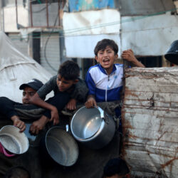 MEDIO ORIENTE-CIUDAD DE GAZA-ALIMENTOS GRATUITOS-HAMBRE