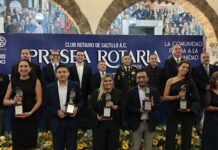 Entrega Club Rotario de Saltillo la Presea Rotaria 2026