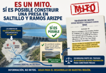Es un mito. Sí es posible construir una presa en Saltillo y Ramos Arizpe