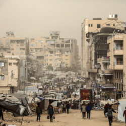 MIDEAST-GAZA-DUST STORM