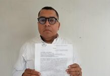Presenta periodista Sergio Alvizo denuncia ante Fiscalía tras amenazas de simpatizantes de Alejandra Salazar