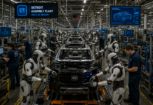 Reemplaza GM más de mil empleados con 50 robots en Detroit