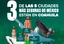 3 de las 5 ciudades más seguras del país son de Coahuila: Manolo