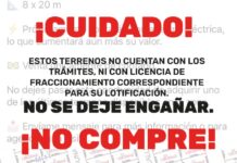 Alerta Municipio sobre venta irregular de terrenos en Vistas del Desierto