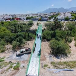 Avanza Saltillo en construcción de puente peatonal en Hacienda Narro2