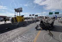 Conductor de pipa provoca aparatoso choque por alcance en el bulevar Nazario Ortiz Garza