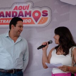 Cumple Javier Díaz en la colonia Nueva Esperanza; entrega 2º tramo de pavimentación