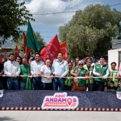 Cumple Javier Díaz en la colonia Nueva Esperanza; entrega 2º tramo de pavimentación1