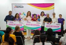 Entrega Luly López Apoyos de Corazón a mujeres saltillenses