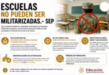 Escuelas no pueden ser militarizadas.- SEP