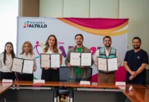 Firma DIF Saltillo convenio con Operation Smile