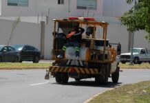 Incrementa Javier Díaz seguridad vial; delimita carriles en Colosio
