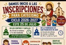 Inician registros para el catecismo en la Parroquia San Francisco de Asís