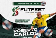 Mañana recibe Saltillo a Roberto Carlos en el FUTFEST Saltillo 2026