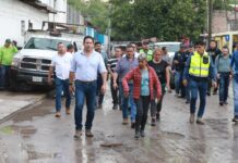 Supervisa Javier Díaz labores de atención tras intensas lluvias en Saltillo