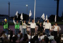 Inicia Javier Díaz modernización del alumbrado en el periférico LEA