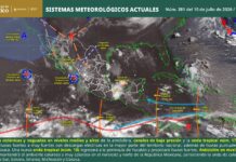 Alerta Protección Civil Coahuila por lluvias muy fuertes, vientos intensos y posible caída de granizo
