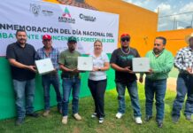 Arteaga reconoce a sus combatientes forestales; en 2026 no se ha registrado ningún incendio forestal