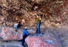 Concluye INAH restauración de pinturas rupestres dañadas en Cuatro Ciénegas