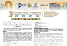 Invita UA de C a participar en el Tercer Congreso Nacional e Internacional de Redes de Investigación Multidisciplinar 2026