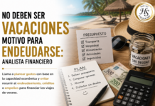 No deben ser vacaciones motivo para endeudarse: analista financiero