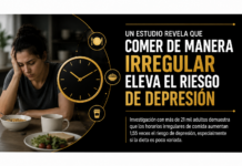 Un estudio revela que comer de manera irregular eleva el riesgo de depresión