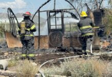 Voraz incendio en el parque Industrial Santa María
