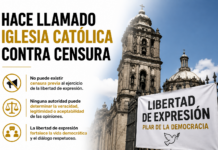 Hace llamado Iglesia católica contra censura