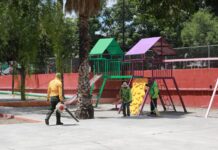 Atiende Municipio plazas y jardines de la ciudad