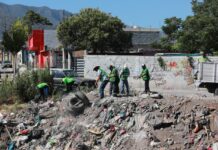 Continúan labores de limpieza en arroyos de Saltillo