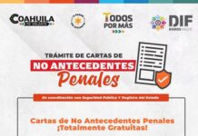 DIF Ramos Arizpe invita a aprovechar jornada gratuita para tramitar carta de no antecedentes penales