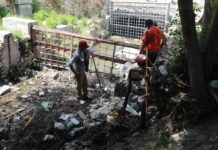 Desazolvan cauce del arroyo la Tórtola en Zona Centro