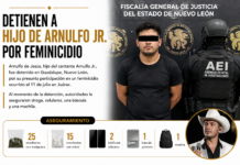 Detienen a hijo de Arnulfo Jr. por feminicidio