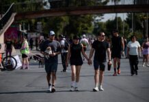 Disfrutan familias saltillenses de la Ruta Recreativa