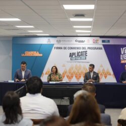 Firma PJECZ convenio de colaboración del Programa Aplícate3
