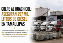 Golpe al huachicol: aseguran 297 mil litros de diésel en Tamaulipas