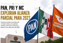 PAN, PRI y MC exploran alianza parcial para 2027
