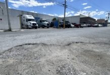 Paso de tráileres y lluvias dañan vialidades del Parque PIDECO; Atenderá Municipio problemática