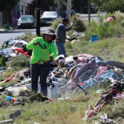 Refuerza Javier Díaz limpieza en canal pluvial al sur de Saltillo1