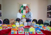 Tomás Gutiérrez fortalece campaña de útiles escolares del PRI Ramos Arizpe