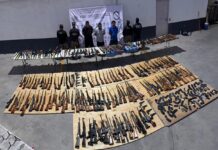 Autoridades decomisan en NL cuantioso contrabando de armas de alto poder procedente de EU