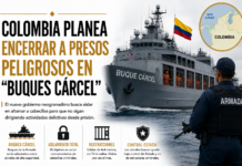 Colombia planea encerrar a presos peligrosos en “buques cárcel”
