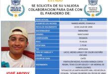 Cumple un mes reporte por desaparición de José Arody; Fiscalía mantiene búsqueda en Ramos Arizpe