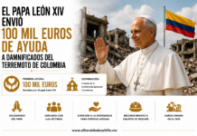 El papa León XIV envió 100 mil euros de ayuda a damnificados del terremoto de Colombia