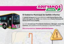 Habrá ajuste temporal en las rutas troncales norte-sur y sur-norte por la fiesta del Santo Cristo