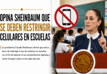 Opina Sheinbaum que se deben restringir celulares en escuelas