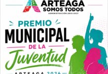 Reconocerán a las juventudes destacadas de Arteaga con el Premio Municipal de la Juventud 2026