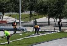 Rehabilitan canchas en Parque Lineal de Saltillo