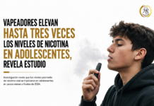 Vapeadores elevan hasta tres veces los niveles de nicotina en adolescentes, revela estudio